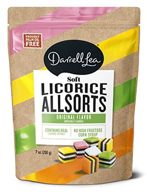 Soft Australian Licorice Allsorts  Darrell Lea 7oz Bag  NONGMO  NO HFCS  Americas 1 Soft Eating Licorice Brand