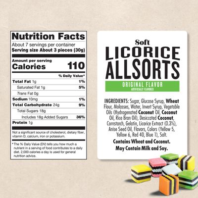 Soft Australian Licorice Allsorts  Darrell Lea 7oz Bag  NONGMO  NO HFCS  Americas 1 Soft Eating Licorice Brand