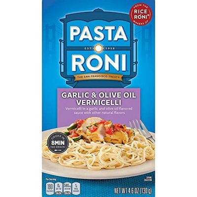 Pasta Roni, Garlic &amp; Olive Oil Vermicelli Mix, 4.6 oz (130 g) (Pack of 3)