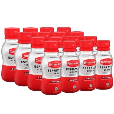 Community Coffee Espresso + Cream Original Ready To Drink 8.5 Fl Ounce Bottle (Pack of 16)