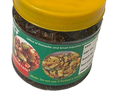 Authentic Nepali Aap Mango Pickle Added Multi Spices - Natural Typical Nepali Flavor, Super Spicy Dried Mango Achar Pickles 200G By QT Shopping
