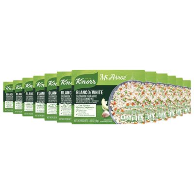 Knorr Mi Arroz Rice Seasoning Mix Add Authentic Flavor To Any Dish White Delicious Homemade Flavor in Our Seasonings 1.69 oz 4 Count, Pack of 12