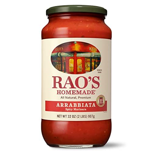 Rao&#39;s Homemade Arrabbiata Sauce, 32 oz, Tomato Sauce, All Purpose, Keto Friendly Pasta Sauce, Premium Quality Tomatoes from Italy &amp; Crushed Red Pepper