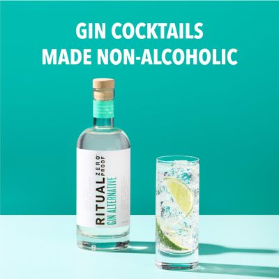 RITUAL ZERO PROOF Gin Alternative | Award-Winning Non-Alcoholic Spirit | 25.4 Fl Oz (750ml) | Zero Calories | Sustainably Made in USA | Make Delicious Alcohol Free Cocktails