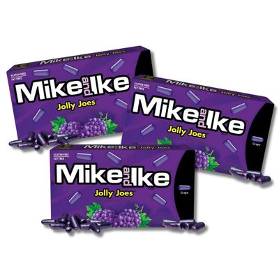 Mike &amp; Ike - Gift Pack of 3, 4.25 oz. Theater Boxes By Lyza&#39;s Sweets &amp; Treats (Jolly Joes (Grape))