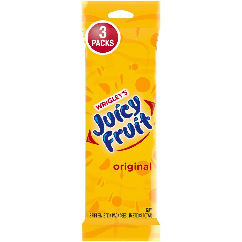 Juicy Fruit Gum Original Chewing Gum, 45 ct