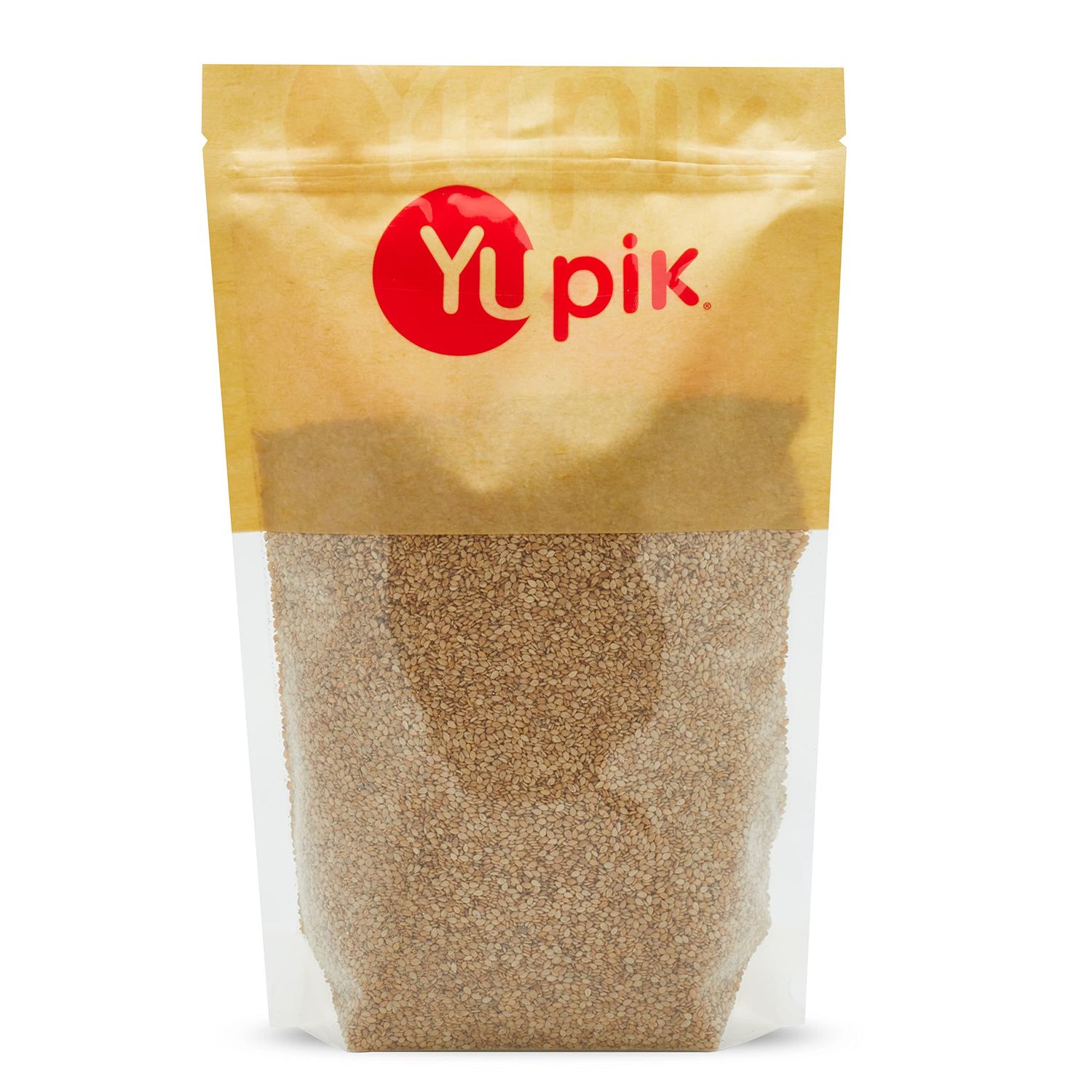 Yupik Natural Sesame Seeds, 2.2 lb, Gluten-Free, GMO-Free, Kosher, Vegan, Raw, Unroasted, Unsalted, Plant-Based Protein, Source of Fiber &amp; Iron, Ideal for Topping, Cooking &amp; Baking