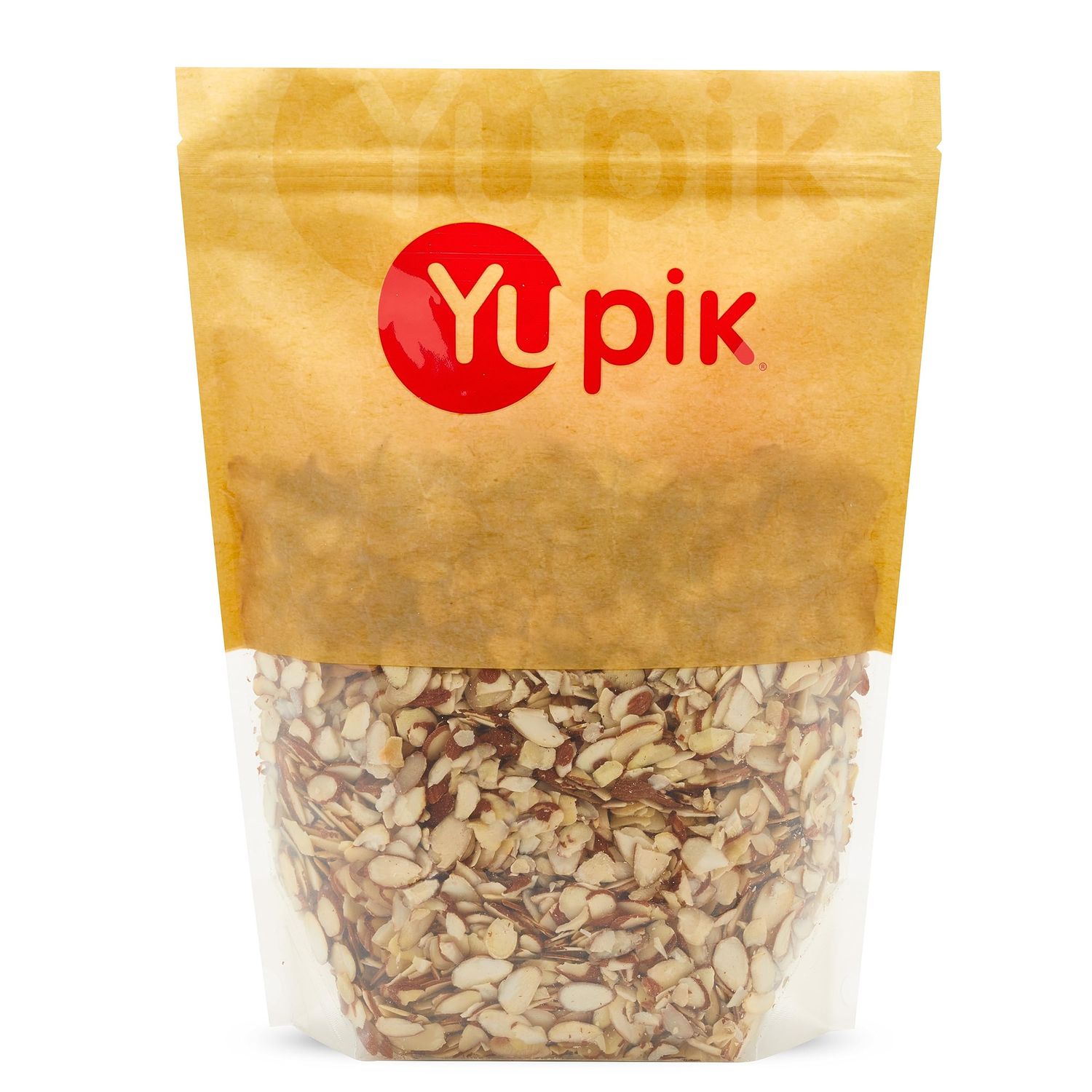 Yupik Sliced California Almonds With Skins, 2.2 lb, Unblanched, Gluten-Free, Kosher, Raw, Good Source Of Protein, Fiber, Iron &amp; Calcium, Low In Carb, Pack of 1