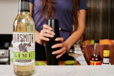 Barsmith Bar Essentials Sweetened Lime Juice, Mouth-Puckering Lime Flavor for the Perfect Gimlet, 12.7-oz. Bottle, Pack of 1