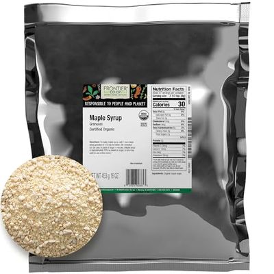 Frontier Co-op Maple Syrup Granules, Certified Organic, Kosher | 1 lb. Bulk Bag