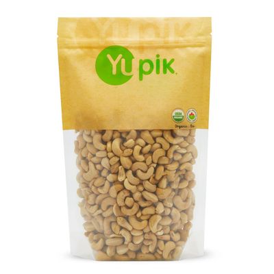 Yupik Organic Raw Cashews, 2.2 lb, Kosher, Gluten-Free, Non-GMO, Vegan, Whole Nuts, Unsalted, Unroasted, Source of Protein &amp; Iron, Nutritious, Crunchy, Healthy Snacks, Ideal for Baking &amp; Cooking