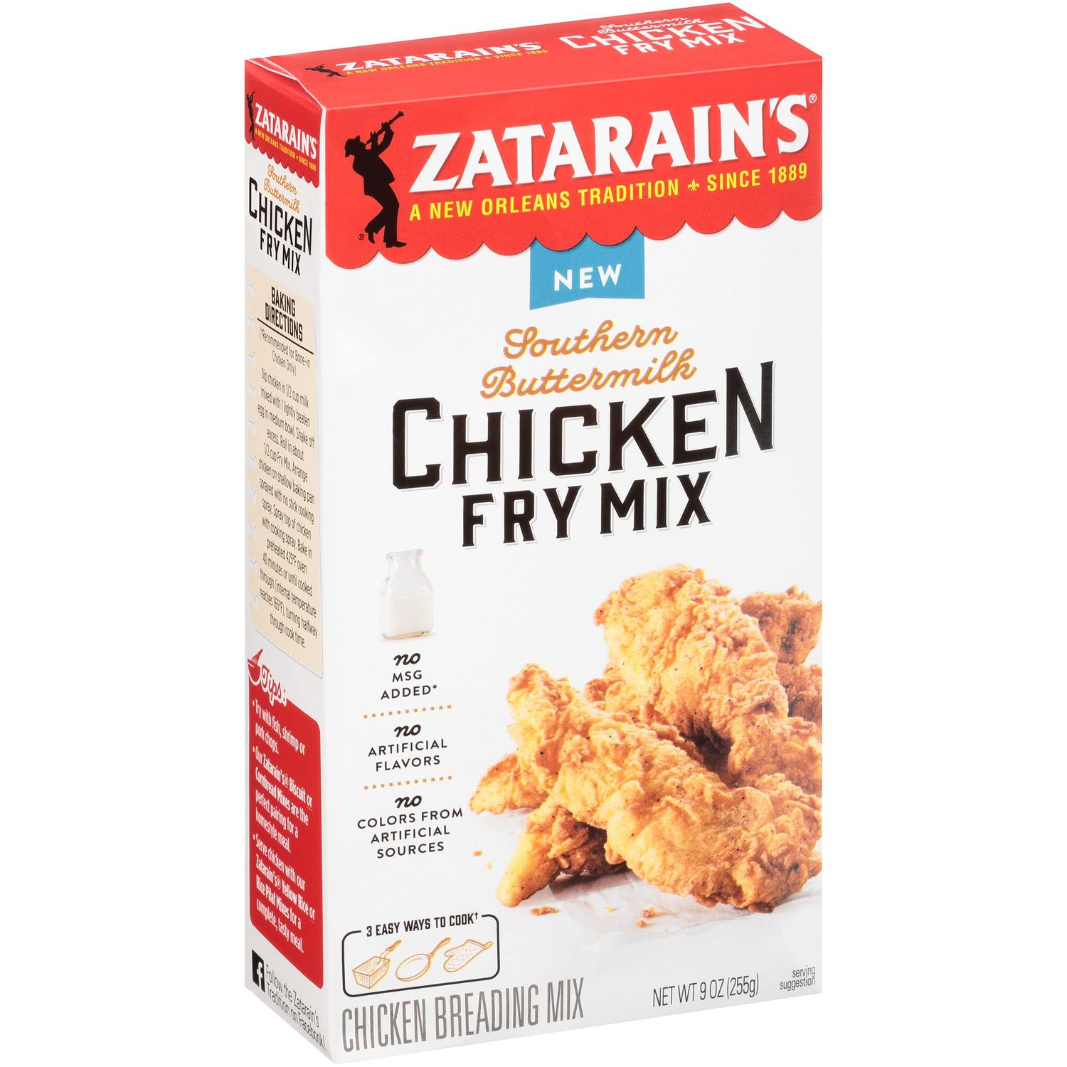 Zatarain&#39;s Southern Buttermilk Chicken Fry Mix, 9 oz