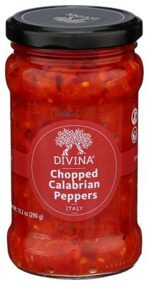 DIVINA Chopped Calabrian Peppers, 10.2 OZ