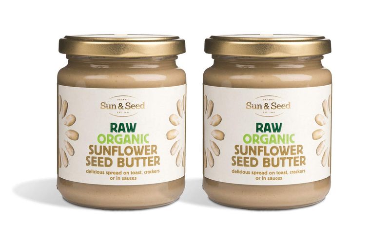 Sun &amp; Seed - Raw Organic Nut Butter Spreads - Gluten-Free and Keto Friendly - Ultra Nutritious (250g) (Sunflower Butter)