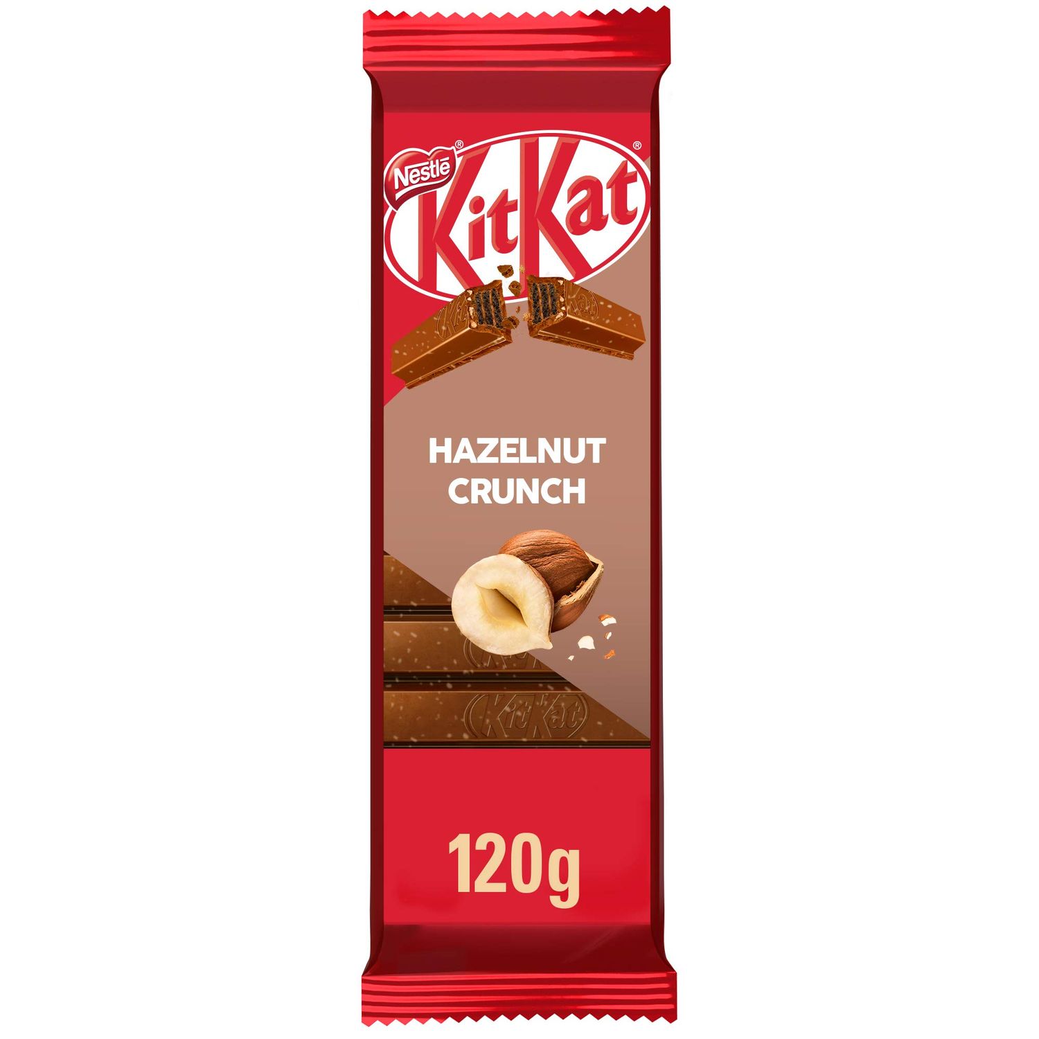 Nestle KitKat Hazelnut Crunch Wafer Bar, 120g/4.2 oz., Imported from Canada