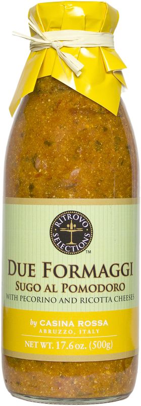 Casina Rossa Pasta Sauce - Sugo al Due Formaggi with Pecorino &amp; Ricotta Cheeses 17.6 Ounce