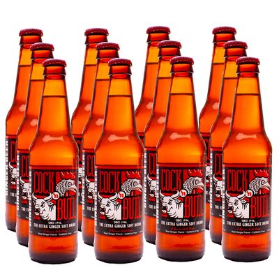 Cock &#39;n Bull Ginger Beer 12/12 fl. oz. (355ml) Glass Bottle Case (12-Pack)