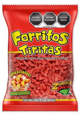 Zumba Pica Forritos Tiritas 12.3 oz (350 gr) - Tamarindo Mexican Candy - Tamarind Candy - Tamarind Sticks - Tamarindo Candy - Dulce de Tamarindo