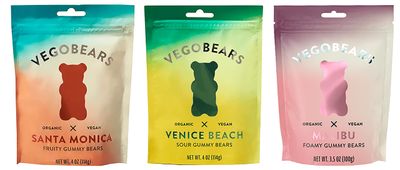 VegoBears Vegan Gummy Bears Variety Pack - Organic Gummy Bears, Vegan Gummies, Organic Candy, Vegan Candy, Gelatin-Free Gummies