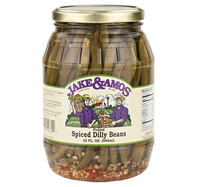 Jake &amp; Amos Pickled Spiced Dilly Beans 32 Oz. (2 Jars)
