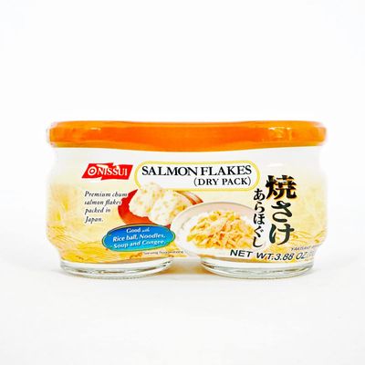 Nissui Salmon Flakes(Dry Pack) 3.88 oz, Pack of 4