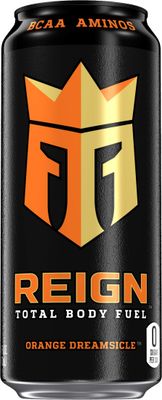 Reign Total Body Fuel, Orange Dreamsicle, Fitness &amp; Performance Drink, 16 Fl Oz (Pack of 12)
