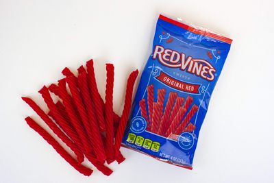 Red Vines Licorice Twists, Original Red Flavor, Soft &amp; Chewy Candy, 4 Ounce (Pack of 24)