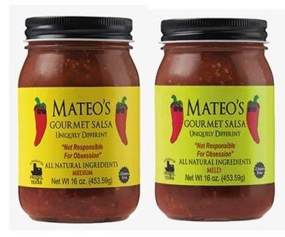 Mateos Gourmet Salsa, Medium &amp; Mild 16 oz (Variety Pack)