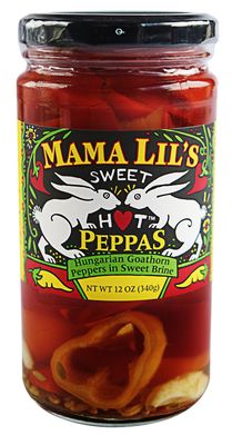 MAMA LILS Peppers Sweet Hot In Brine, 12 OZ