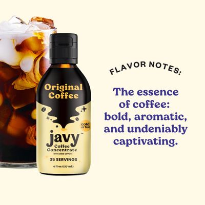 Javy Coffee Concentrate - Cold Brew Coffee, Perfect for Instant Iced Coffee, Cold Brewed Coffee and Hot Coffee, 35 Servings - Original