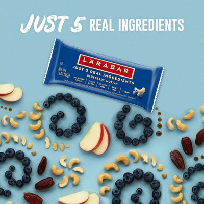 Larabar Bluberry Muffin, Gluten Free Vegan Fruit &amp; Nut Bar, 16 Ct