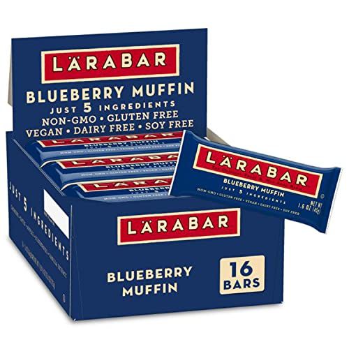 Larabar Bluberry Muffin, Gluten Free Vegan Fruit &amp; Nut Bar, 16 Ct