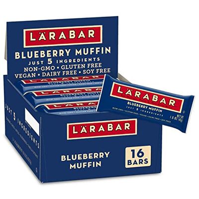 Larabar Bluberry Muffin, Gluten Free Vegan Fruit &amp; Nut Bar, 16 Ct