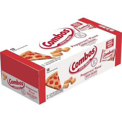 Combos Pepperoni Pizza Cracker, 18 Count (COOKIE&amp;CRACKER - SNACK SIZE)