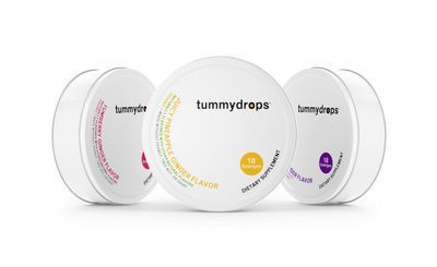 USDA Organic Mellow Ginger Variety Pack Tummydrops (1 tin each blackberry, pineapple, &amp; yumberry-total of 54 drops). Gluten Free, Vegan, Organic Organic Ginger Lozenges.