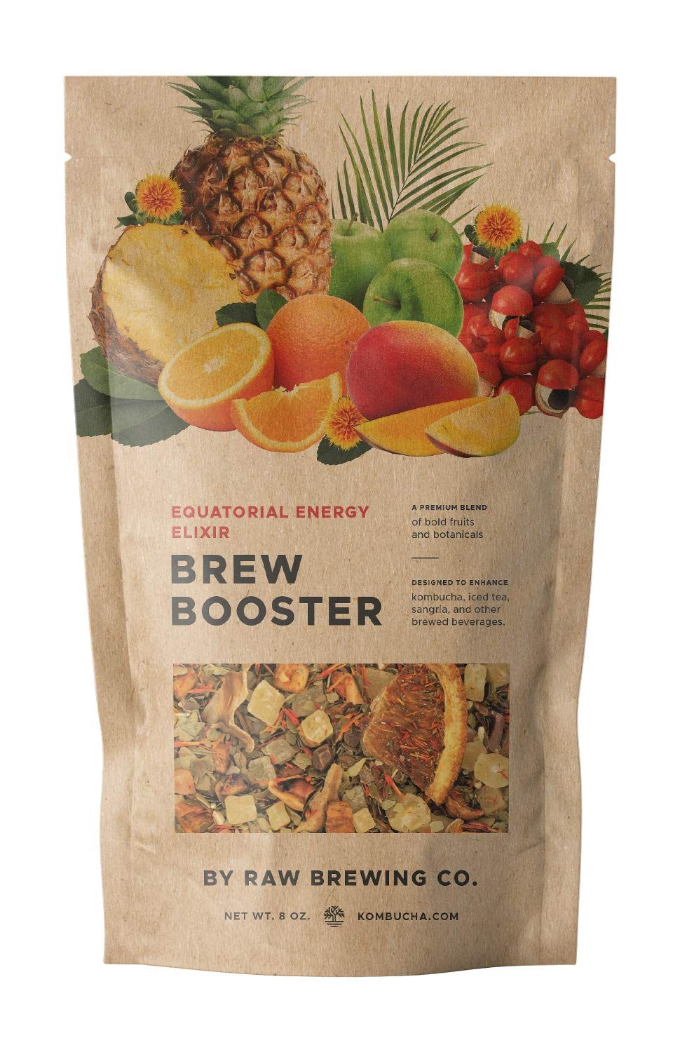 Kombuchacom Equatorial Energy Elixir Brew Booster  Premium Botanical Kombucha Flavoring Blend for Home Brewed Kombucha Tea Sangria  More  Easy  Delicious Flavors for Your Kombucha Starter Kit  8 ounce