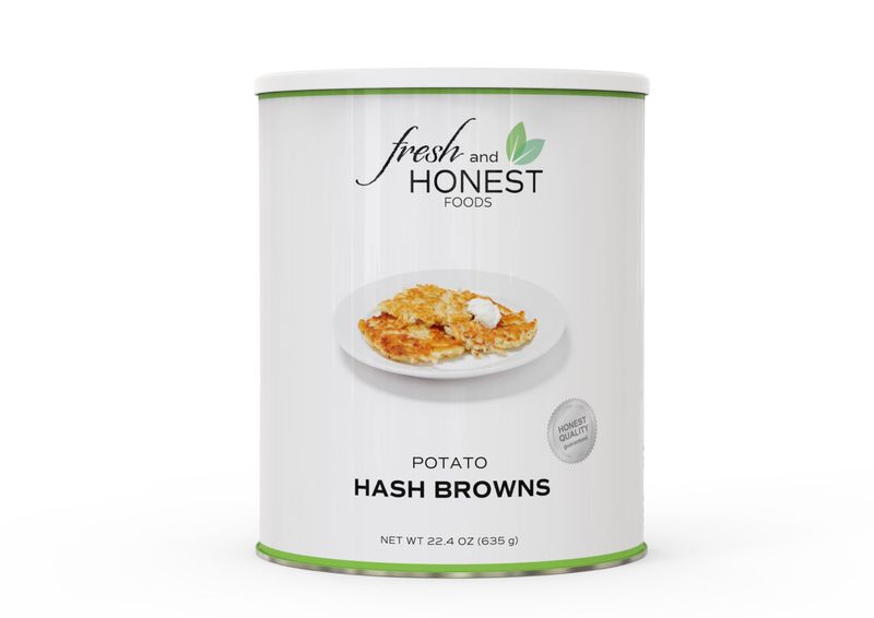 Fresh and Honest Foods Dehydrated Potato Hash Browns 22.4 OZ #10 Can