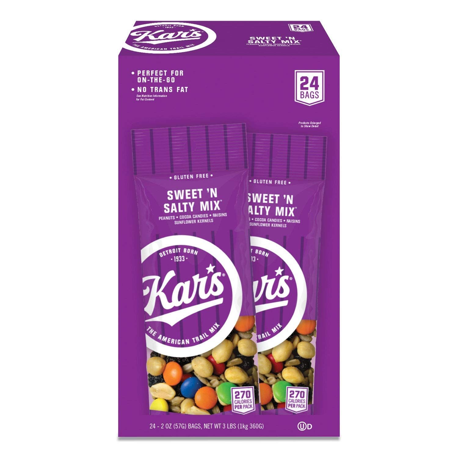 Nuts Caddy, Sweet &#39;N Salty Mix, 2oz Packets, 24/Box