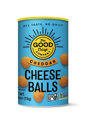 The Good Crisp Company, Cheese Balls, Cheddar, 2.75 Ounces (Pack of 9)