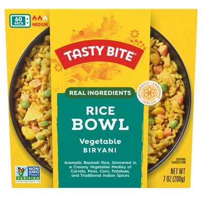 Tasty Bite Vegetable Biryani Rice Bowl, Ready to Eat, Microwaveable, Gluten Free, 7 Ounce (Pack of 6)