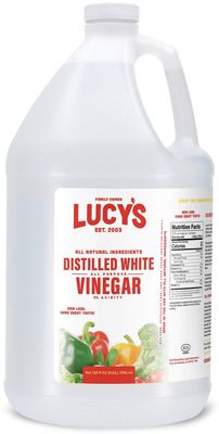 Lucy&#39;s Family Owned - Natural Distilled White Vinegar, 1 Gallon (128 oz) - 5% Acidity (White Vinegar, 1 Gallon (128 fl oz.))