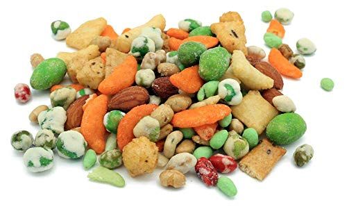 Oregon Farm Fresh Snacks Wasabi Pea Mix and Crackers - Locally Sourced and Freshly Made Wasabi Snacks Including Wasabi Peanuts, Peas and Crackers - Enjoy Healthier Snacking (14 oz)