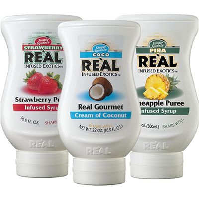 Real Taste of Summer Variety Pack: Coco Real, Pina Real, and Strawberry Real (Pack of 3, 16.9 FL OZ Bottles)