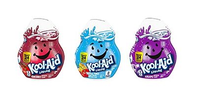 Kool-Aid Liquid Drink Mix Variety 3 Pack (Grape, Cherry and Tropical Punch) 1.62 fluid ounces each