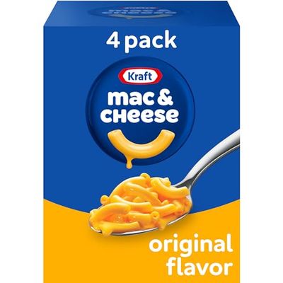 Kraft Original Mac &amp; Cheese Macaroni and Cheese Dinner, 4 ct Pack, 7.25 oz Boxes