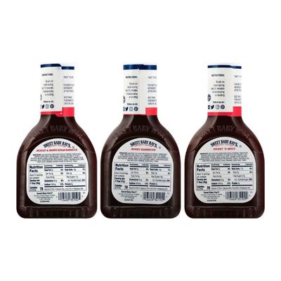 Sweet Baby Ray's Variety BBQ Sauce Set - Honey, Hickory, and Sweet 'n Spicy - 18 Oz Bottles, Pack of 3 for Flavorful Grilling and Culinary Adventures Galore (Variety Pack)