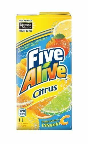 Five Alive Citrus, 1 Litre/2.2lbs, Juice Box, {Imported from Canada}