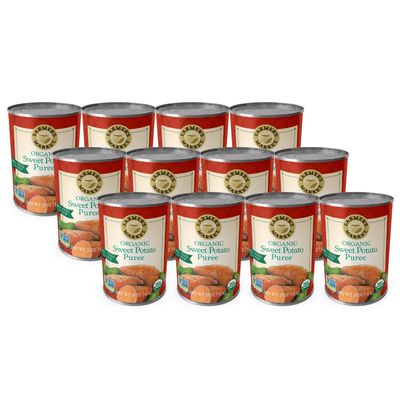 Farmer&#39;s Market Organic Sweet Potato Puree, 15-Ounce Cans (Pack of 12)
