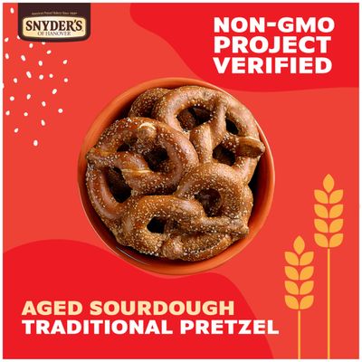 Snyder's of Hanover Pretzels, Sourdough Hard Pretzels, Family Size 16 Oz Bag