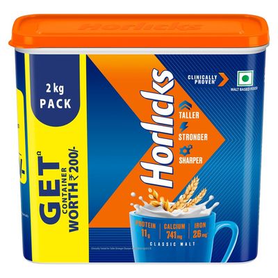 Horlicks Health and Nutrition drink - 2Kg refill pack (Classic Malt)